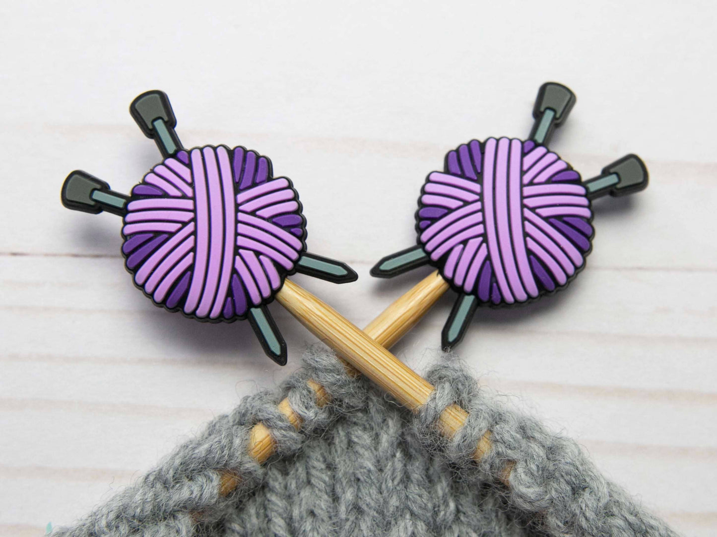 Purple Yarn Ball | Stitch Stoppers | Stitch Stopper