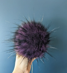  Handmade Faux Fur Pom Pom | Grape