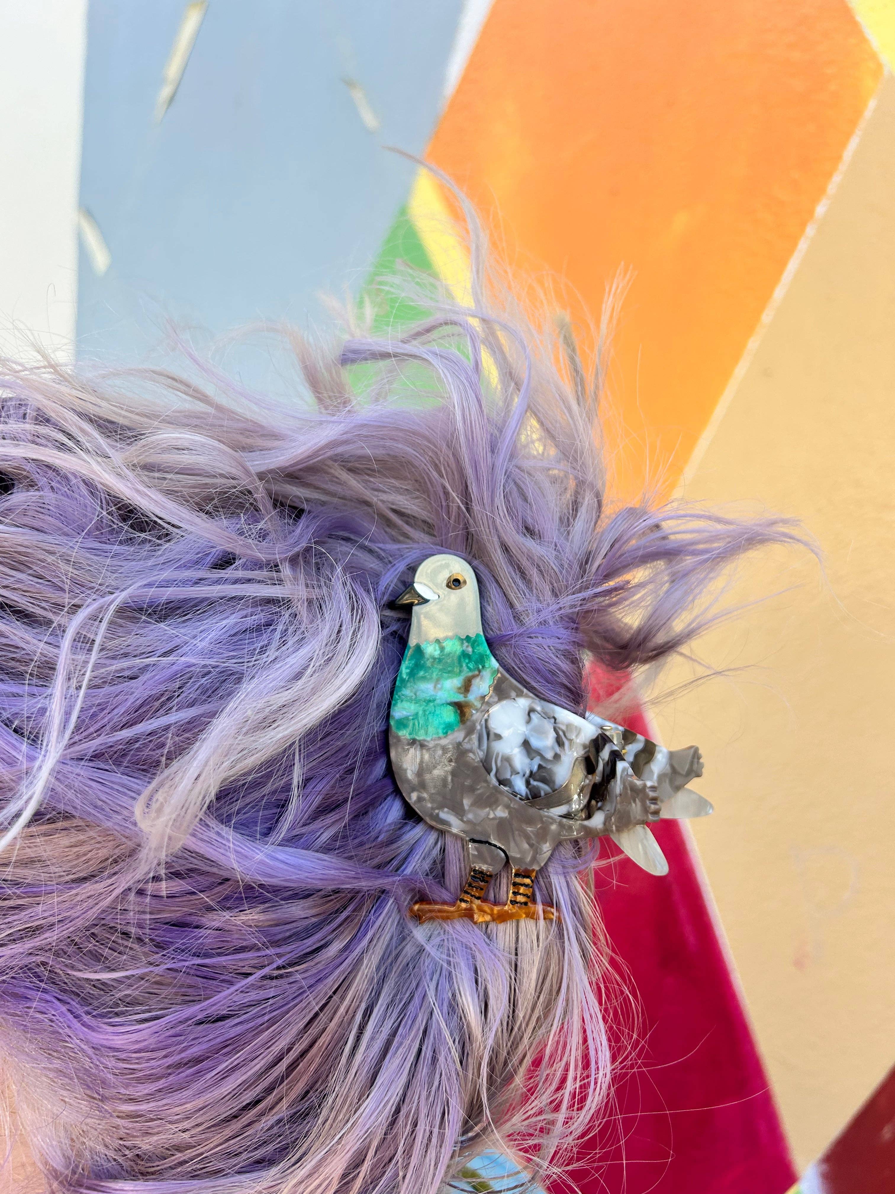 The Peach Fuzz | Pigeon Hair Claw – Lift Bridge Yarns