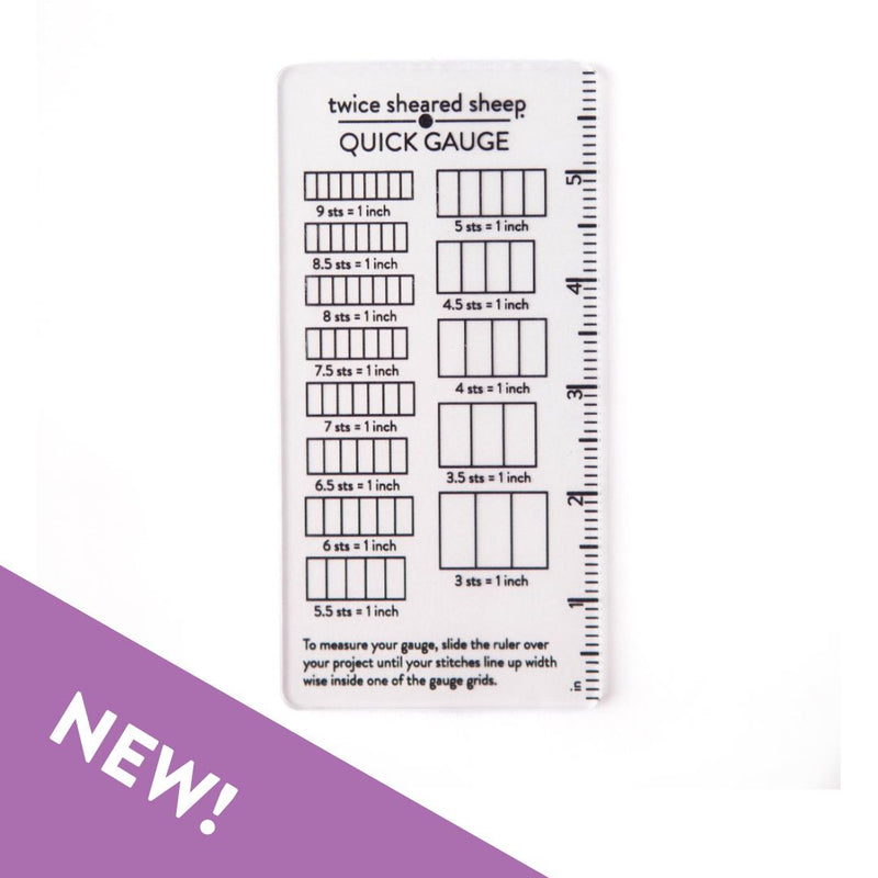 Quick Gauge Stitch Gauge and Ruler | Notions - Gauge Swatch