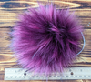 Handmade Faux Fur Pom Pom | Pink Raspberry