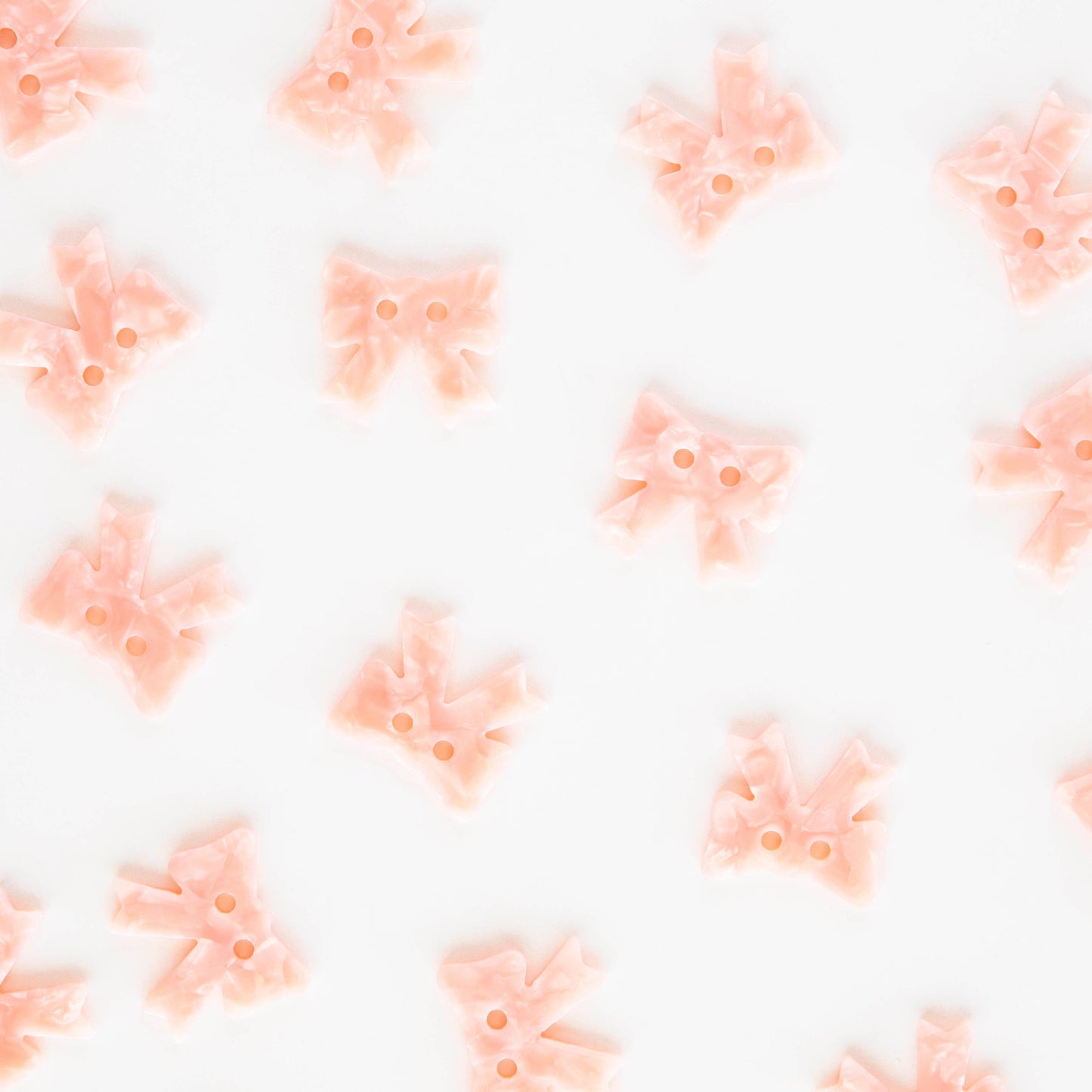 Pink Bow Buttons | 1in | 6ct | Buttons