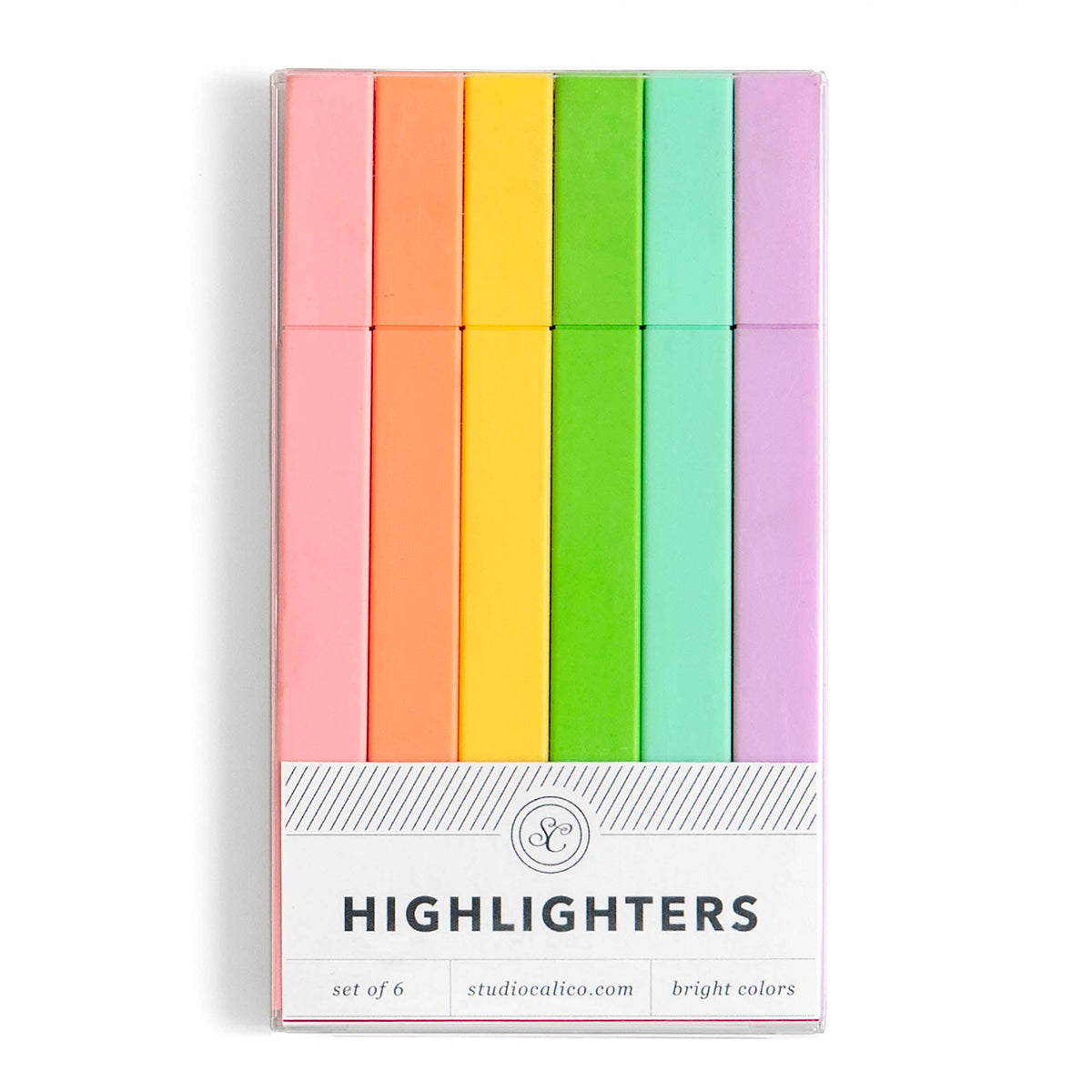 Brights Highlighter Set of 6 Colors | Markers and Pens