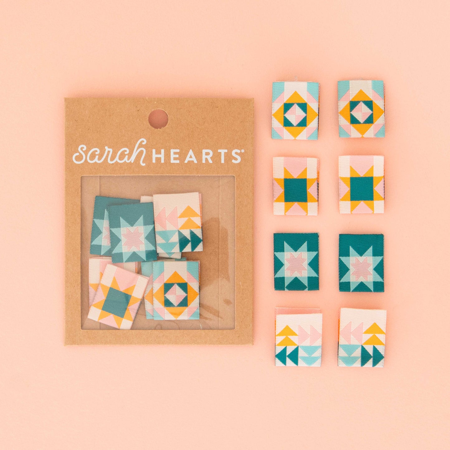 Quilt Block Multipack - Woven Sewing Clothing Label Tags | Sew-in Labels