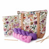 *New* Spring Floral Mega Trinity Bag – Large Zippered Knitting Project Bag