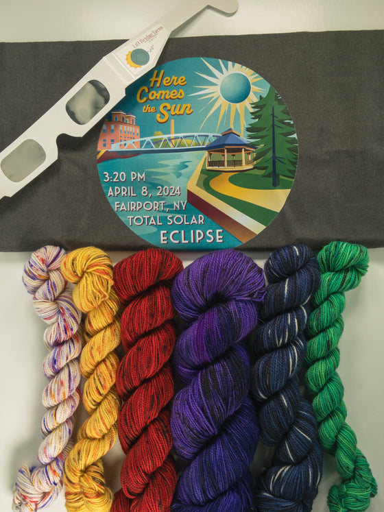  Flower City Eclipse Shawl Kit | Manic Punk Fibers by Lift Bridge Yarns sold by Lift Bridge Yarns