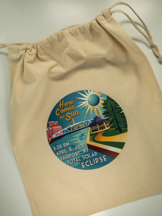  Eclipse Drawstring Project Bag by Lift Bridge Yarns sold by Lift Bridge Yarns