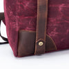 Maker's Canvas Backpack | Red by della Q sold by Lift Bridge Yarns
