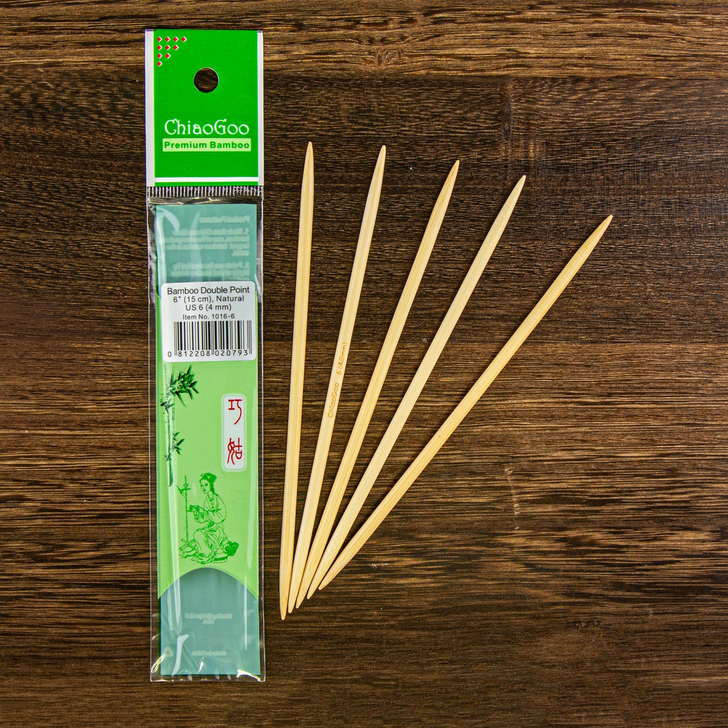 Double Pointed Needles | Bamboo - 6 inch | Needles