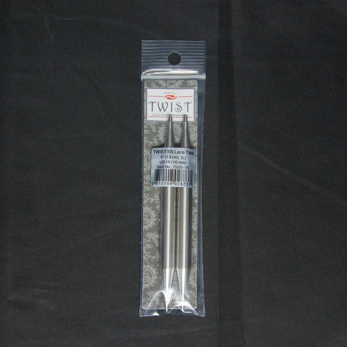 Interchangeable Needles | TWIST Lace Tips - 5" US 15 (10 mm) | Needles