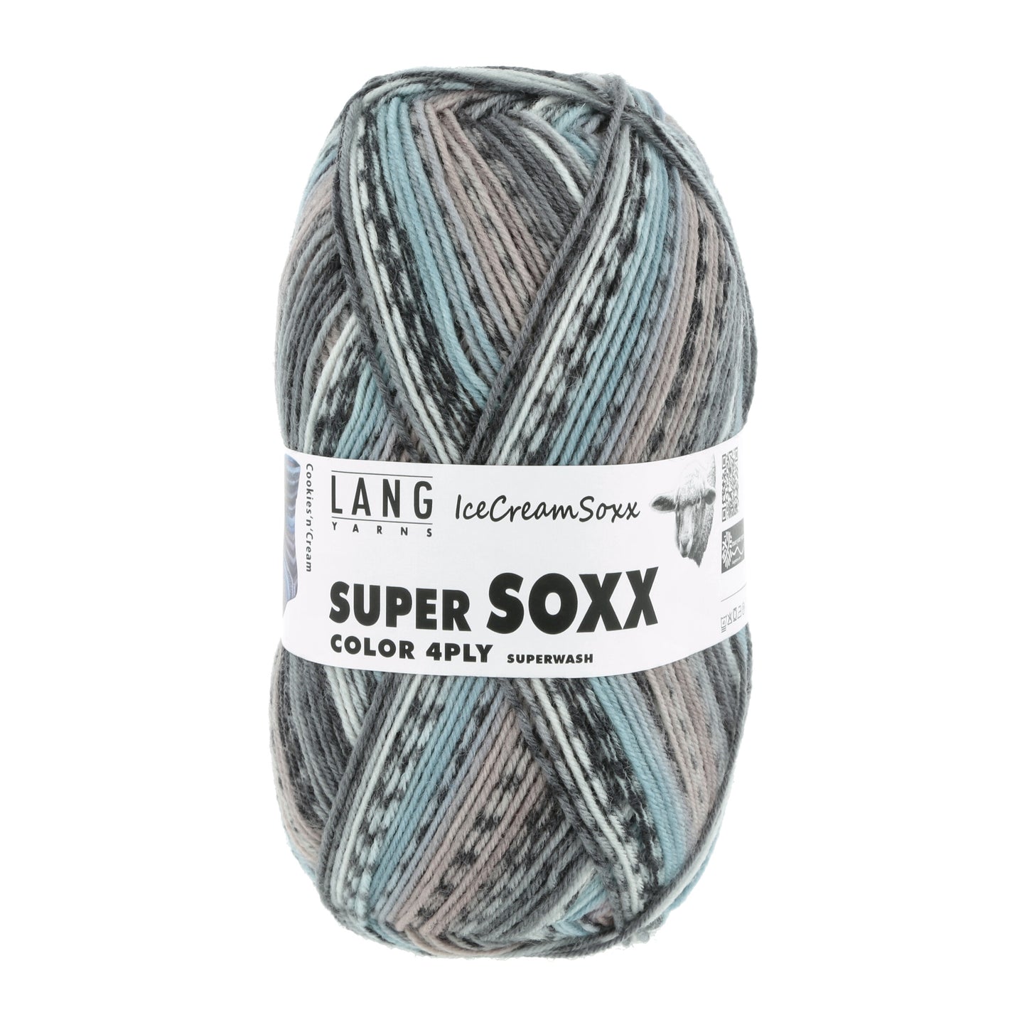 Super Soxx Color 4ply Cookies 'n Cream (476) | IceCreamSoxx | Yarn - Fingering