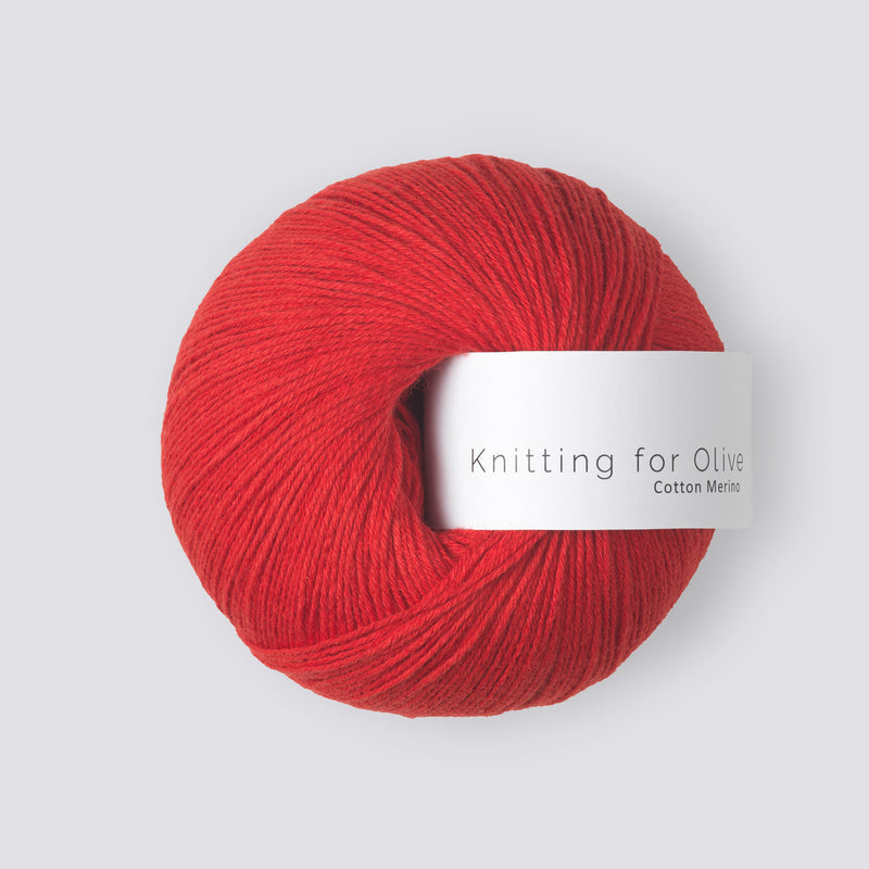 Cotton Merino Red Currant | Yarn - Fingering