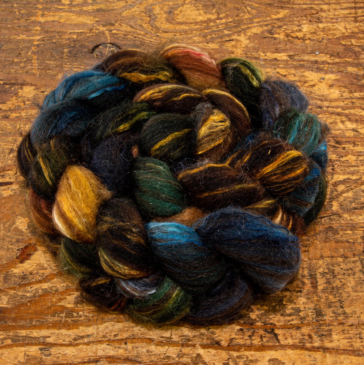 Spinning Fiber | 40% Merino, 20% Alpaca, 20% Camel, 20% Mulberry Silk | Consignment - Spinning Fiber