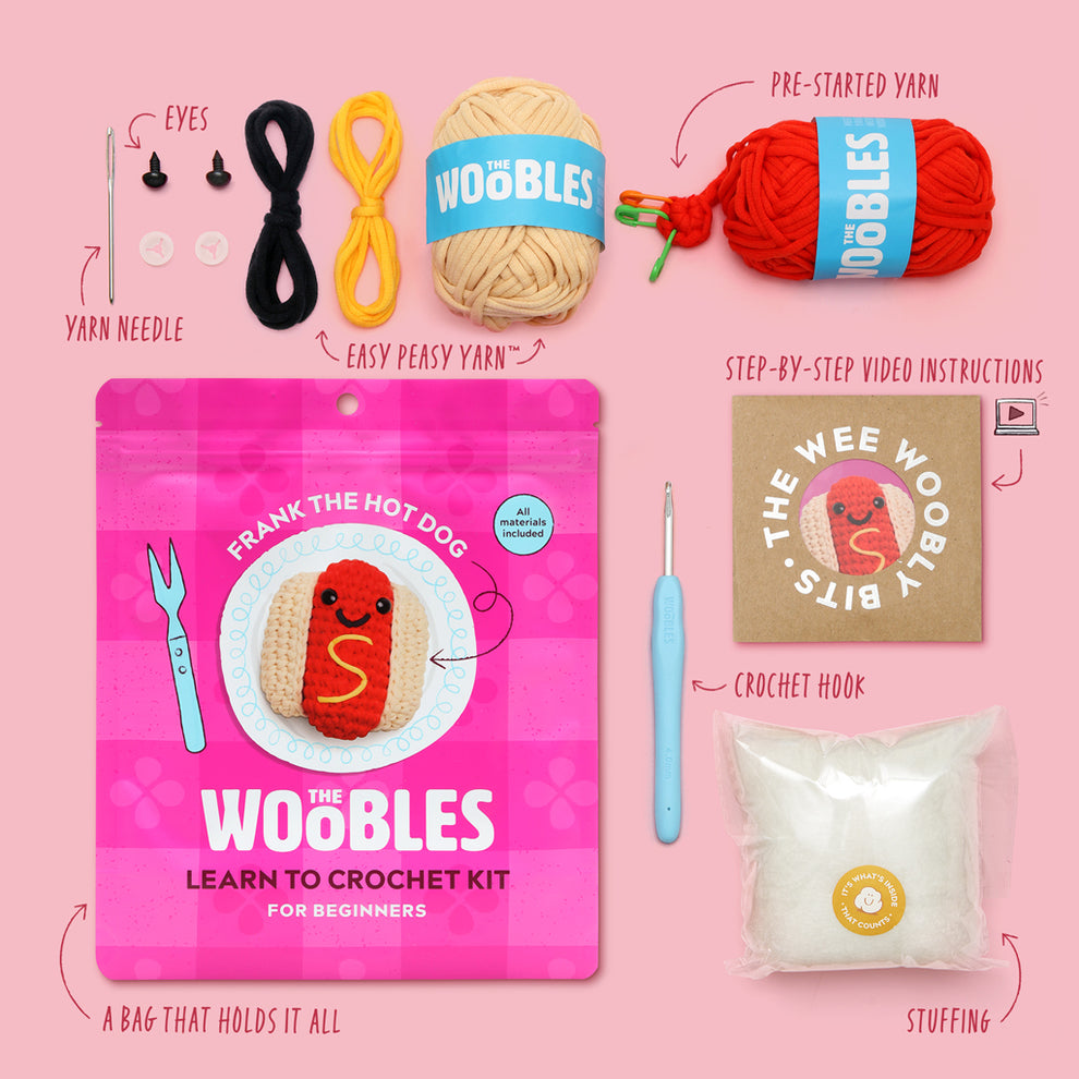 Frank the Hot Dog Crochet Kit | Crochet Kit