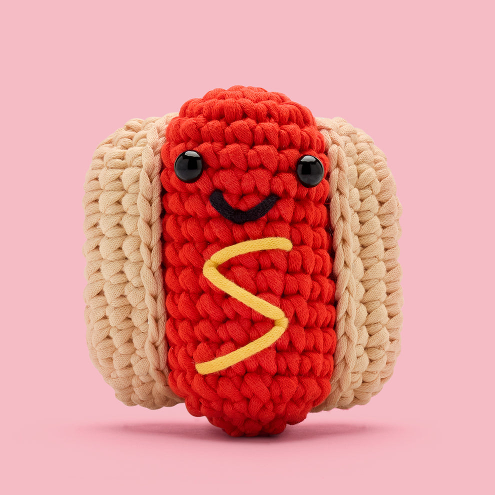 Frank the Hot Dog Crochet Kit | Crochet Kit