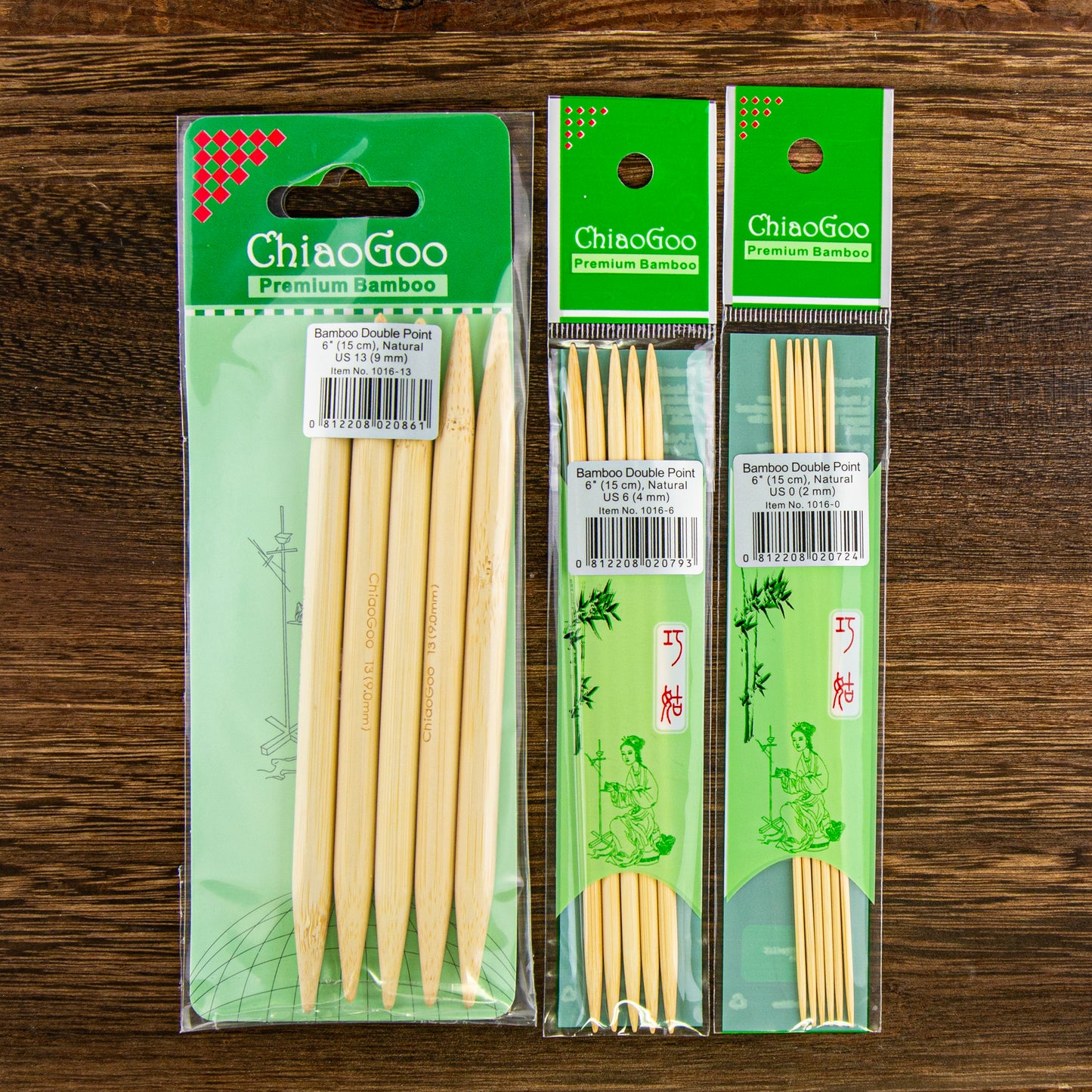 Double Pointed Needles | Bamboo - 6 inch | Needles