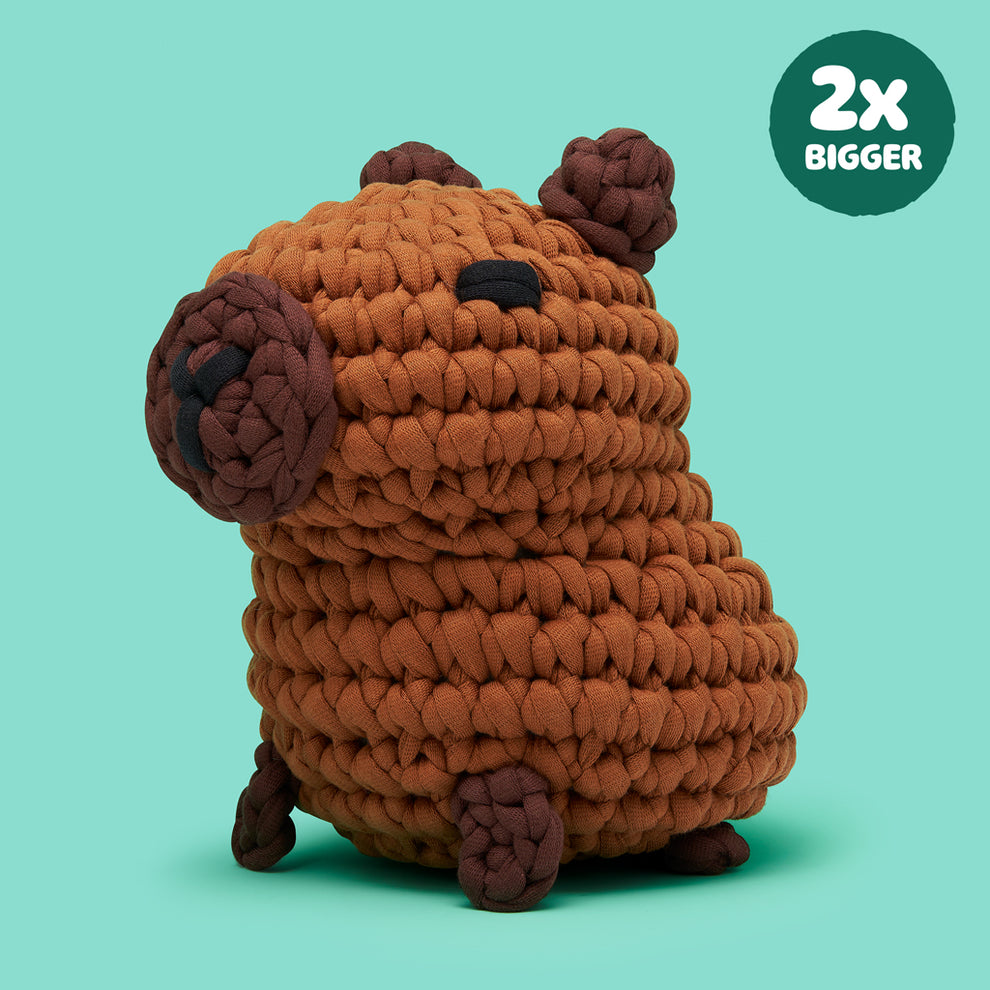 Hugh the Capybara Crochet Kit (Extra Squeezy!) | Crochet Kit