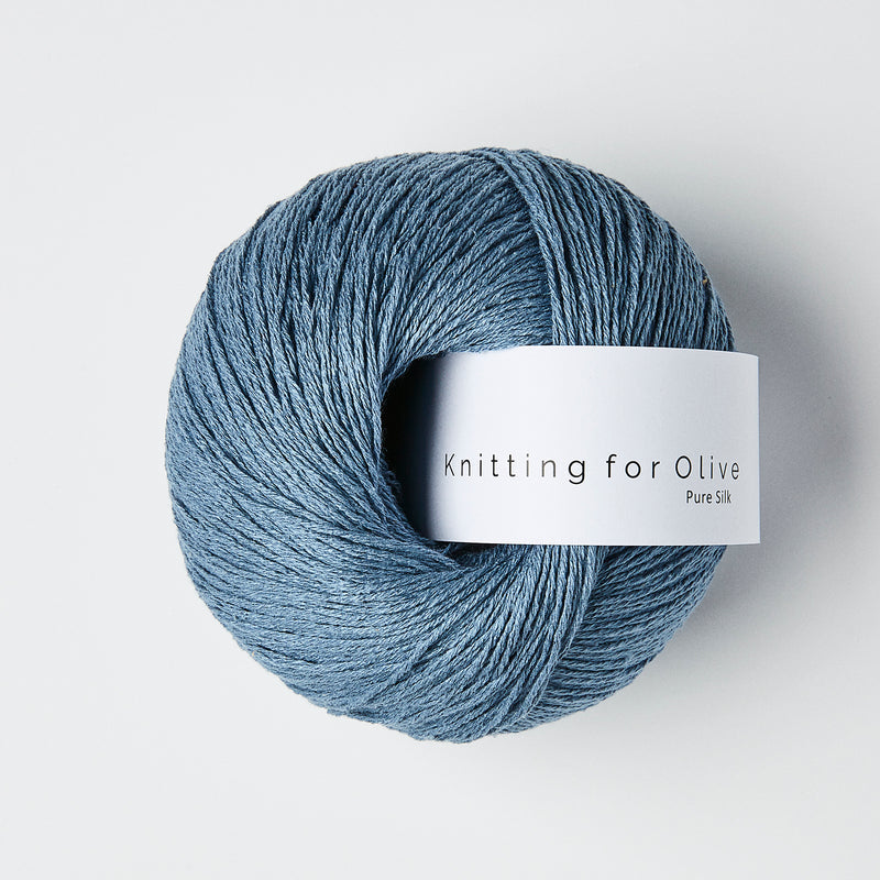 Pure Silk Dove Blue | Yarn - Fingering