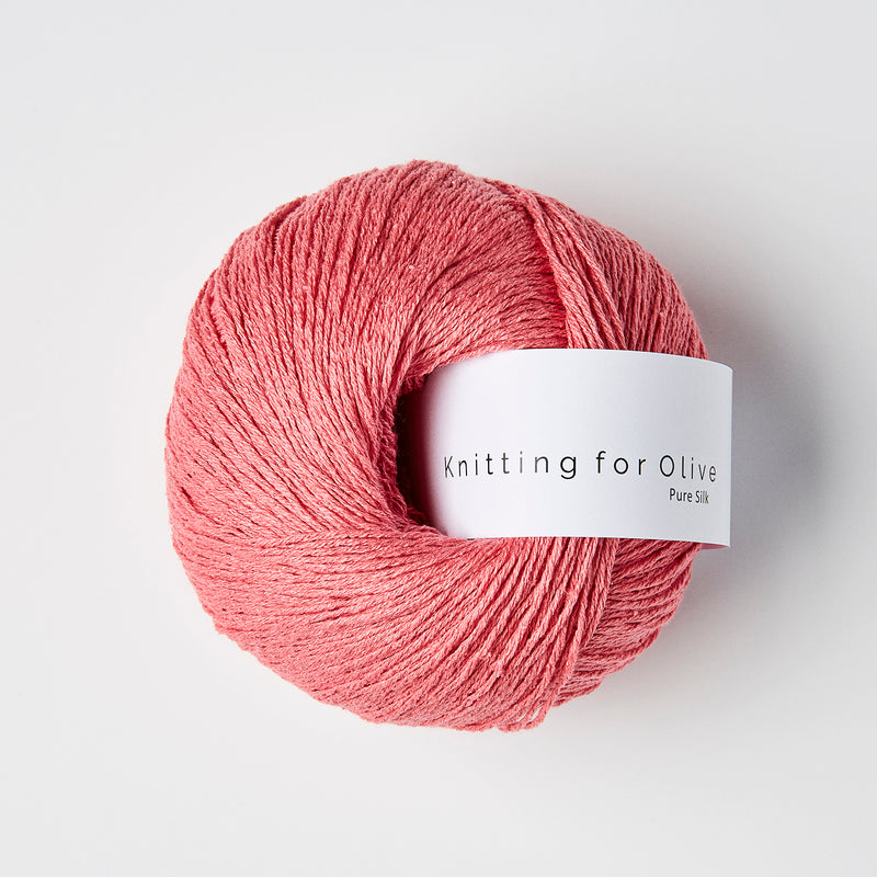 Pure Silk Raspberry Pink | Yarn - Fingering