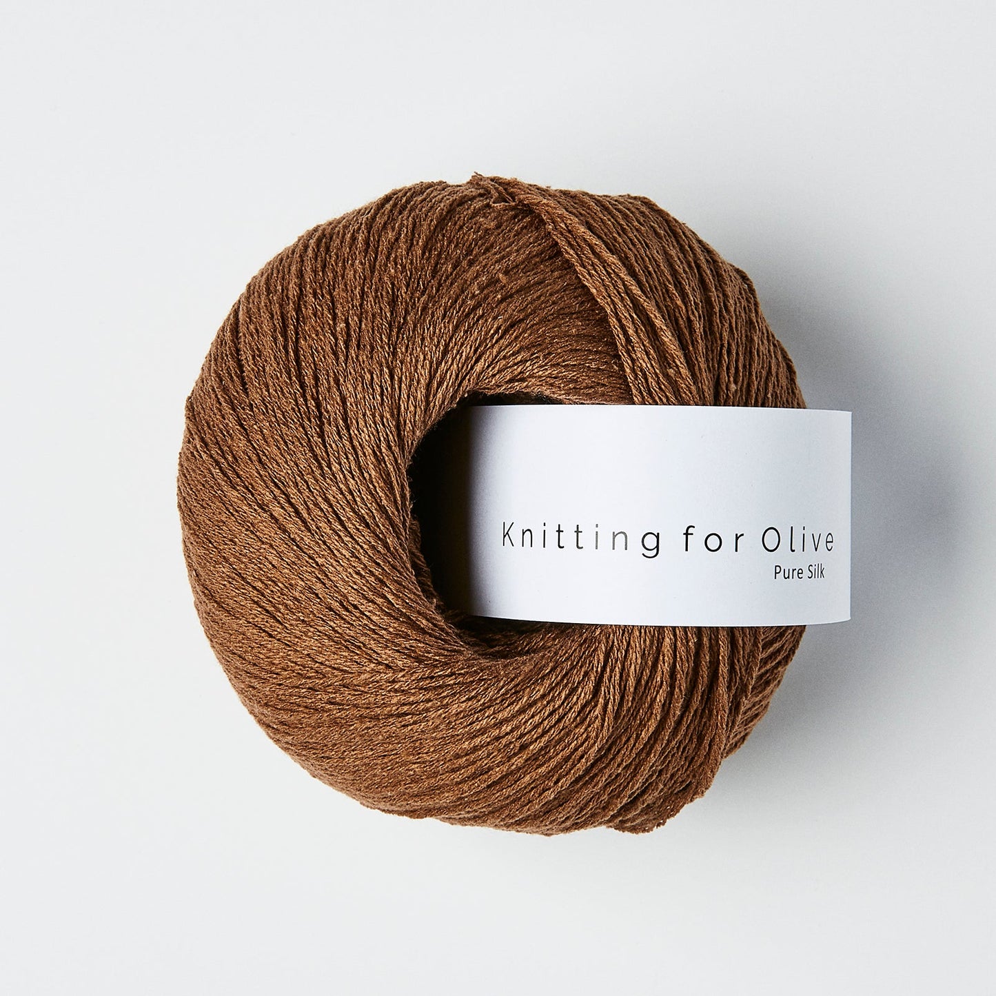 Pure Silk Dark Cognac | Yarn - Fingering