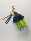 Green Tassel Crochet Hook Key Chain by Lift Bridge Yarns sold by Lift Bridge Yarns