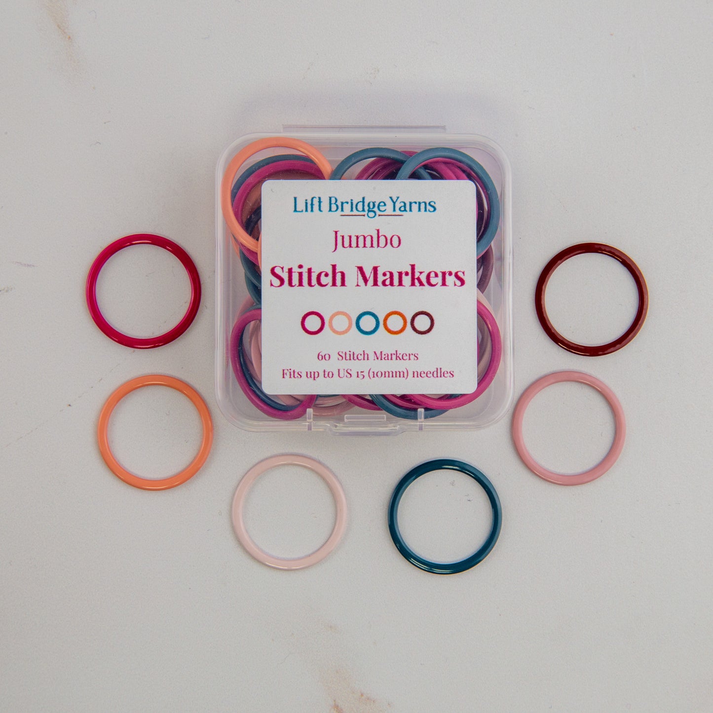 XL/Jumbo Stitch Markers 60 ct | Notions - Stitch Markers