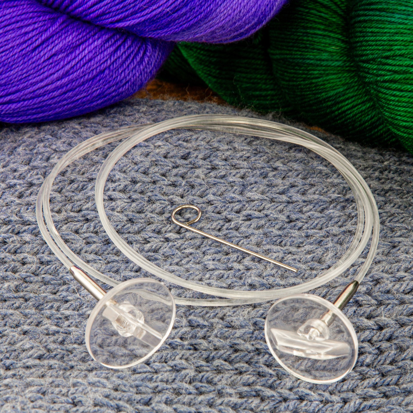 Interchangeable Swivel Cords | Clear | Crochet Hooks
