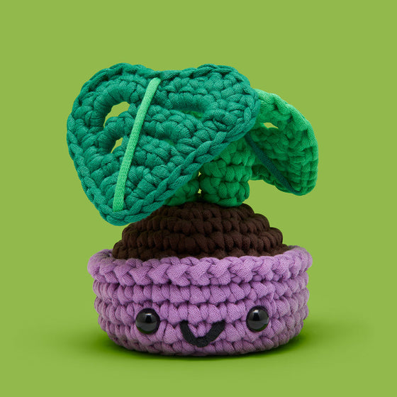 The Woobles | Ophelia the Monstera Plant Crochet Kit – Lift Bridge