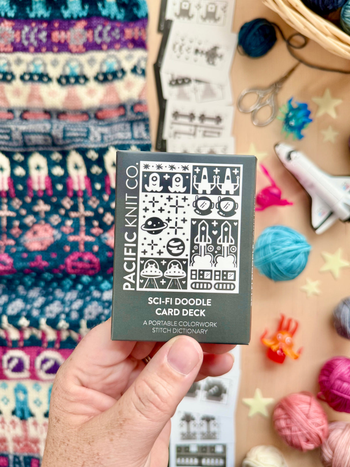 Sci-Fi Doodle Deck | Half Deck | Pattern card deck