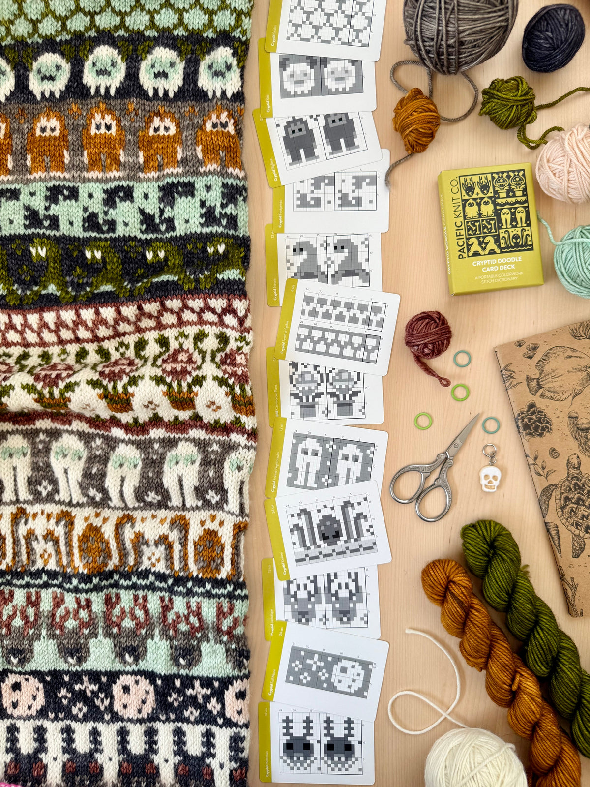Cryptid Doodle Deck | Half Deck | Pattern card deck