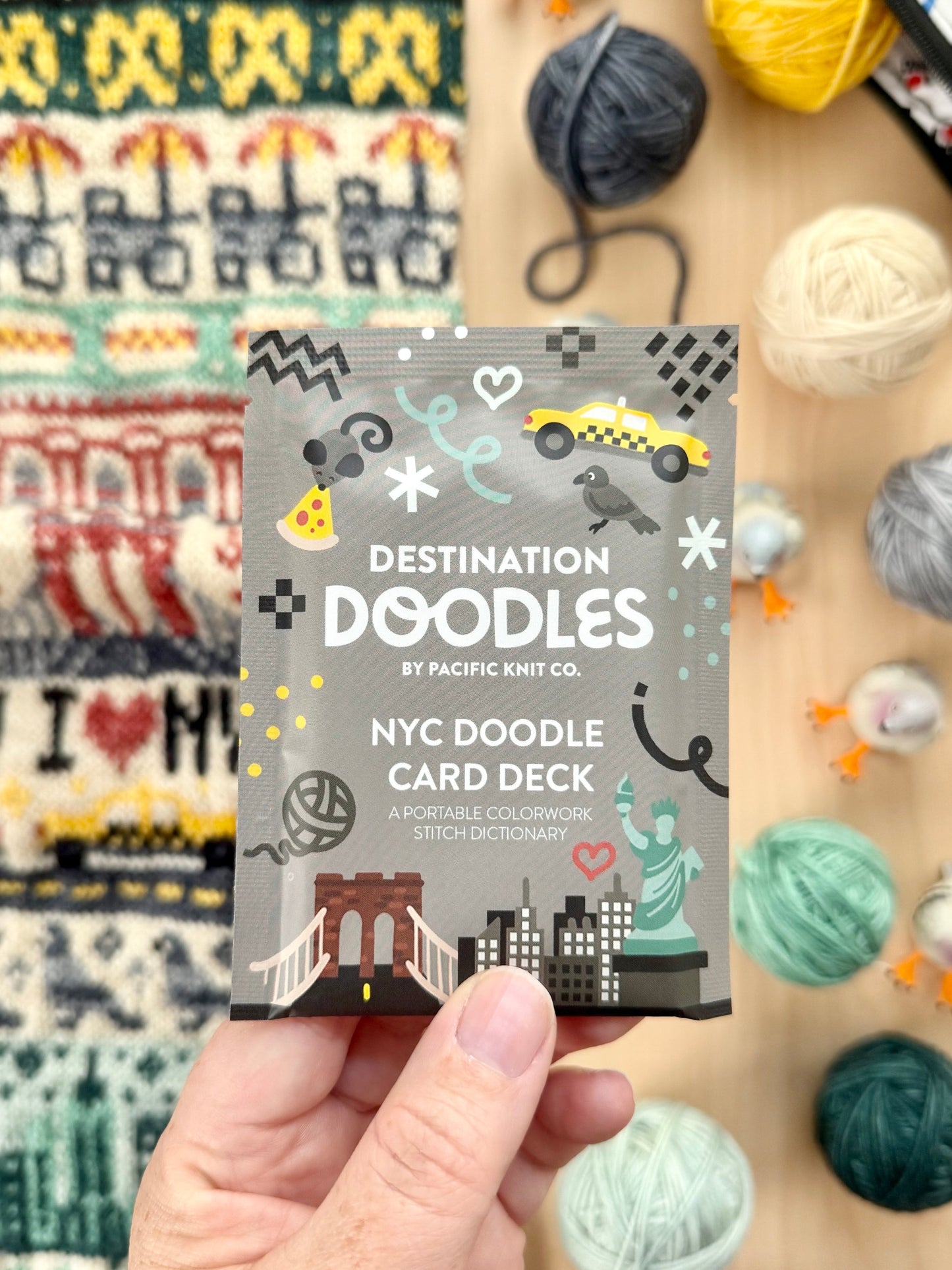 New York Doodle Deck | Destination Foil Pack | Pattern card deck