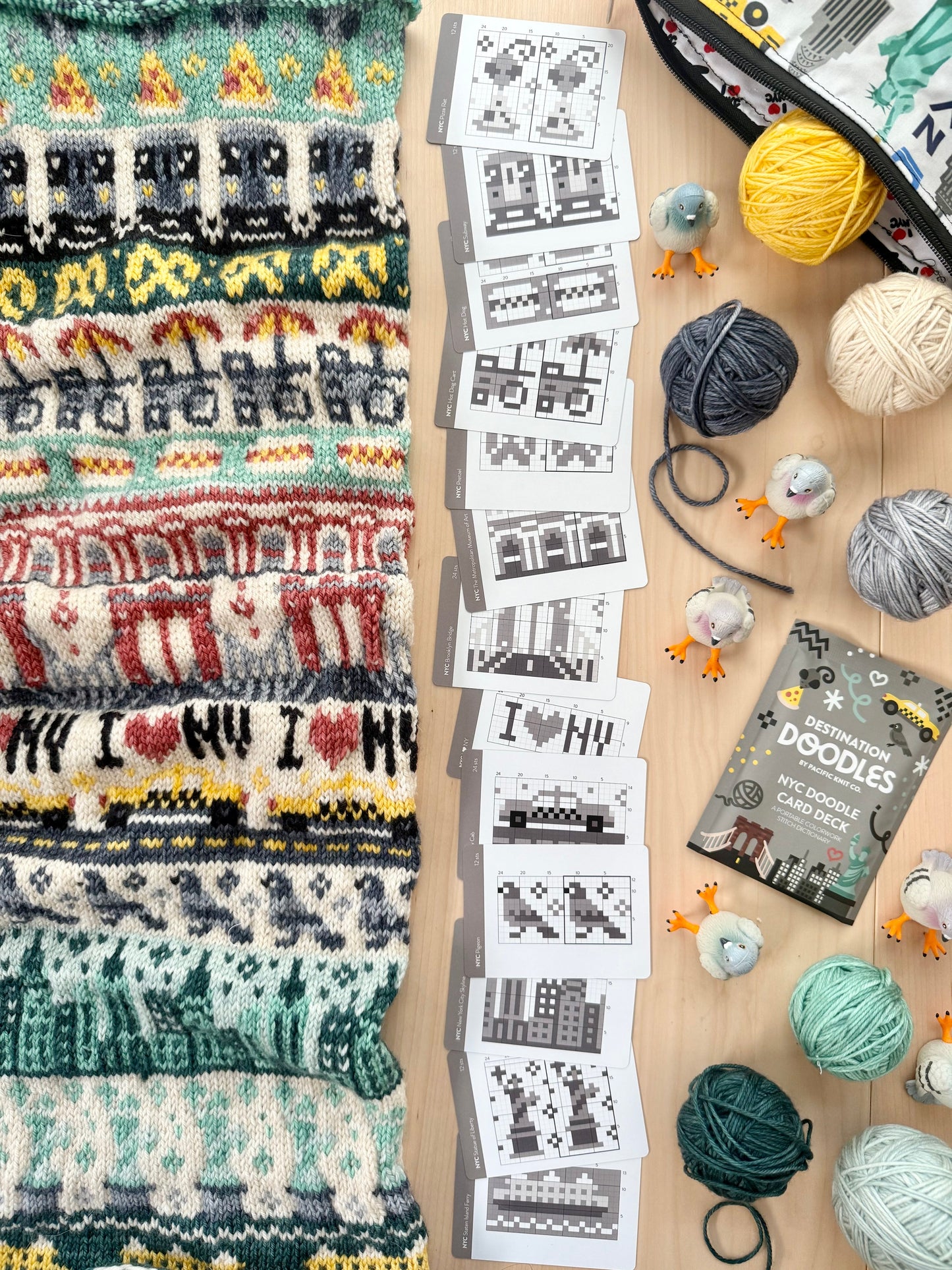 New York Doodle Deck | Destination Foil Pack | Pattern card deck