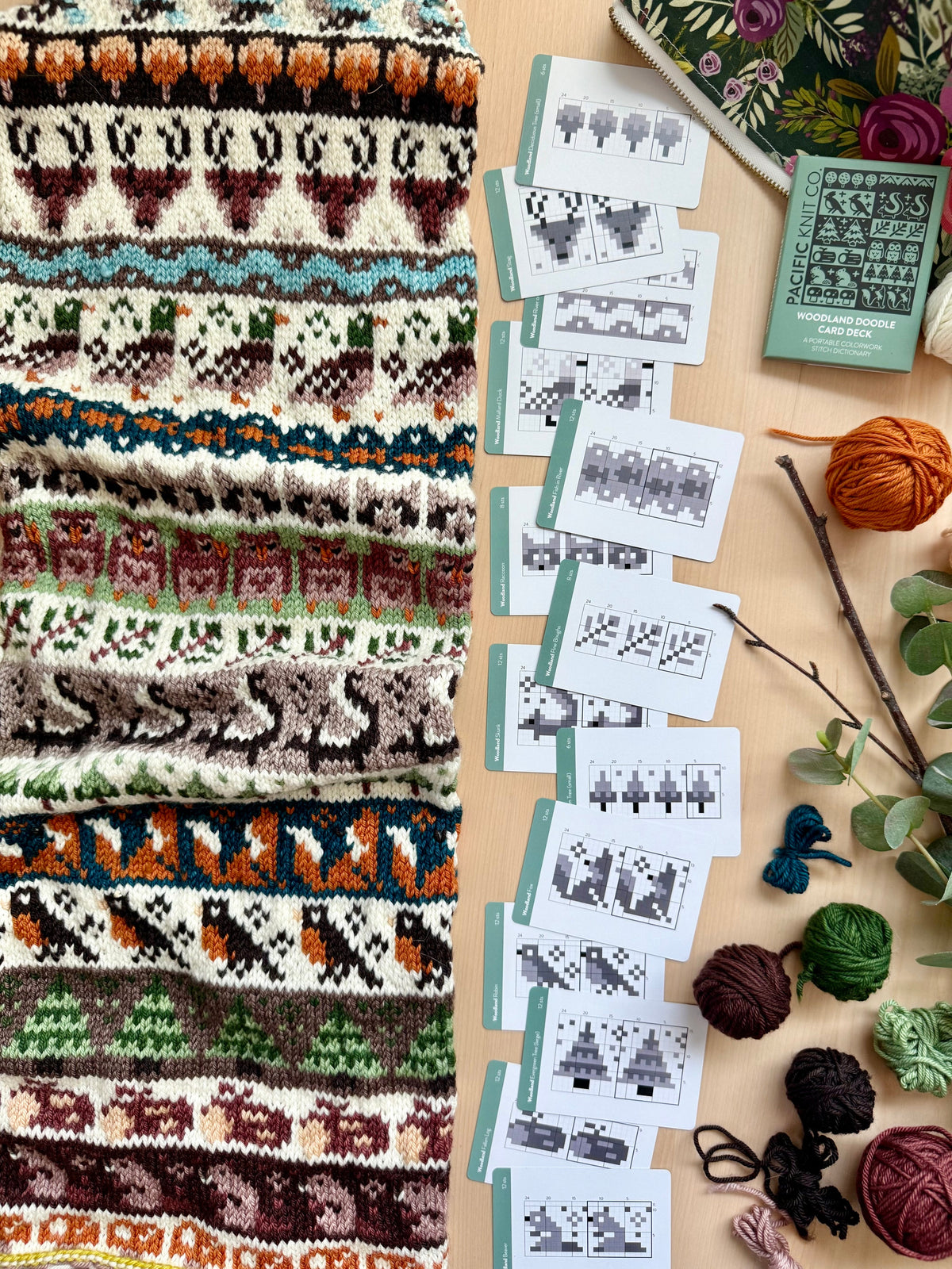 Woodland Doodle Deck | Half Deck | Pattern card deck