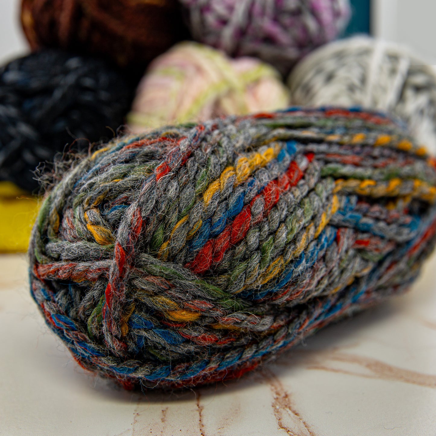 Encore Mega Colorspun Grey Primary (7163) | Yarn - Super Bulky