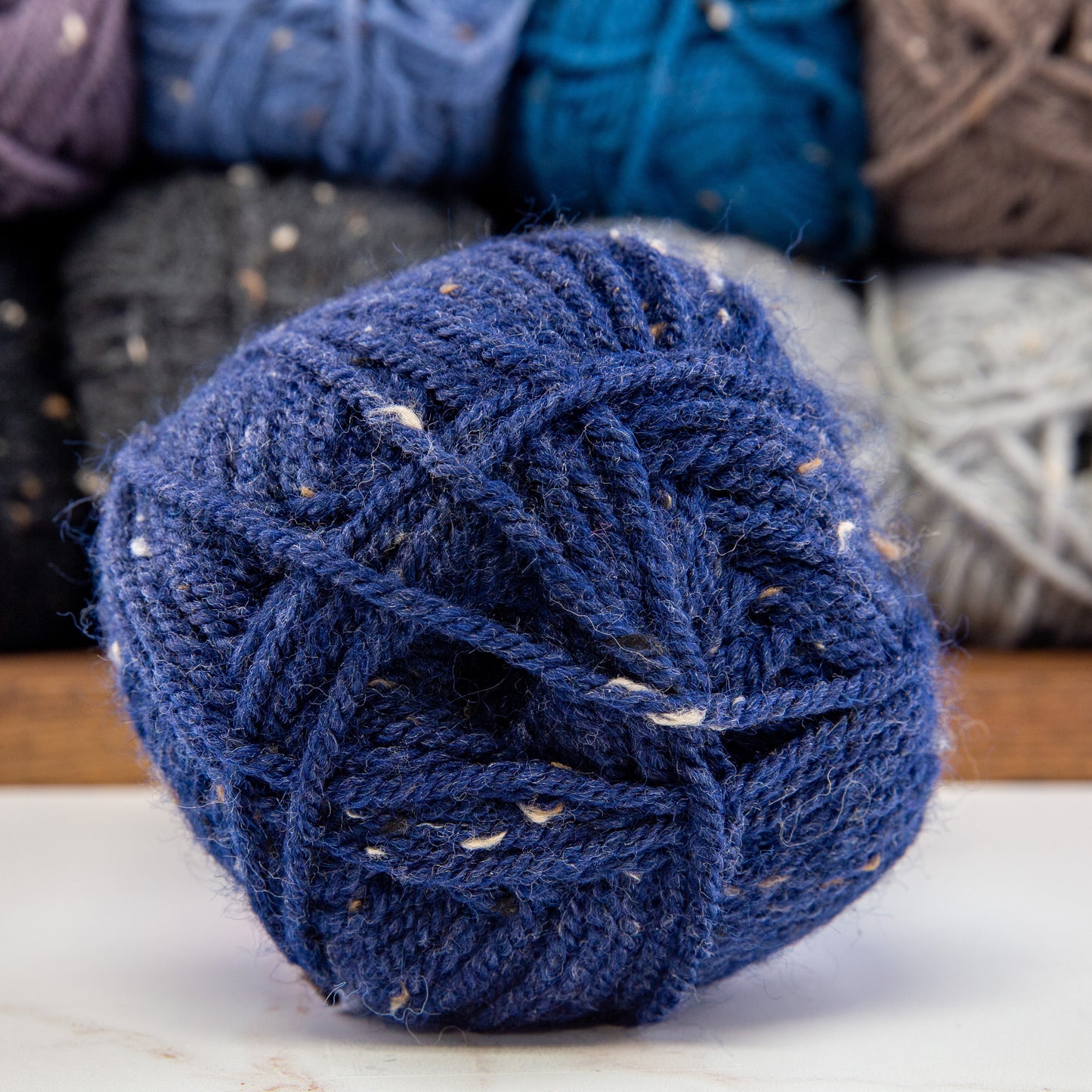 Encore Worsted Tweed Navy (5854) | Yarn - Worsted