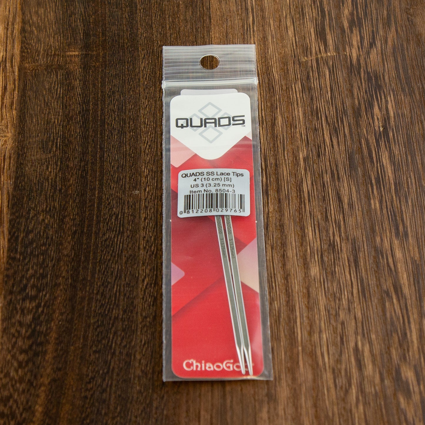 Interchangeable Needles | QUADS SS Lace Tips - 4 inch | Needles