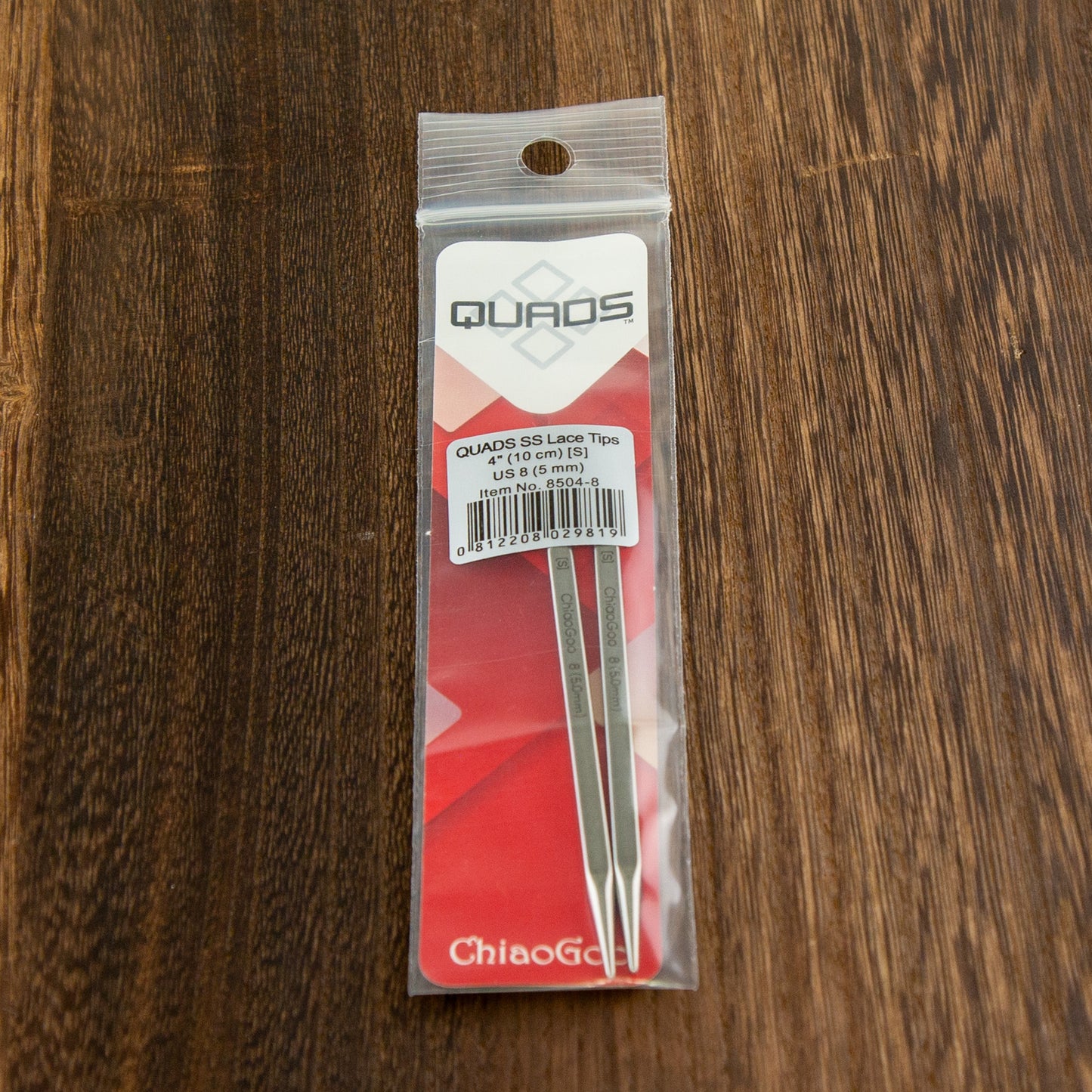 Interchangeable Needles | QUADS SS Lace Tips - 4 inch | Needles