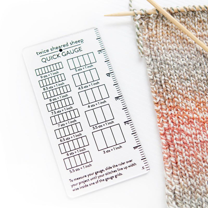 Quick Gauge Stitch Gauge and Ruler | Notions - Gauge Swatch