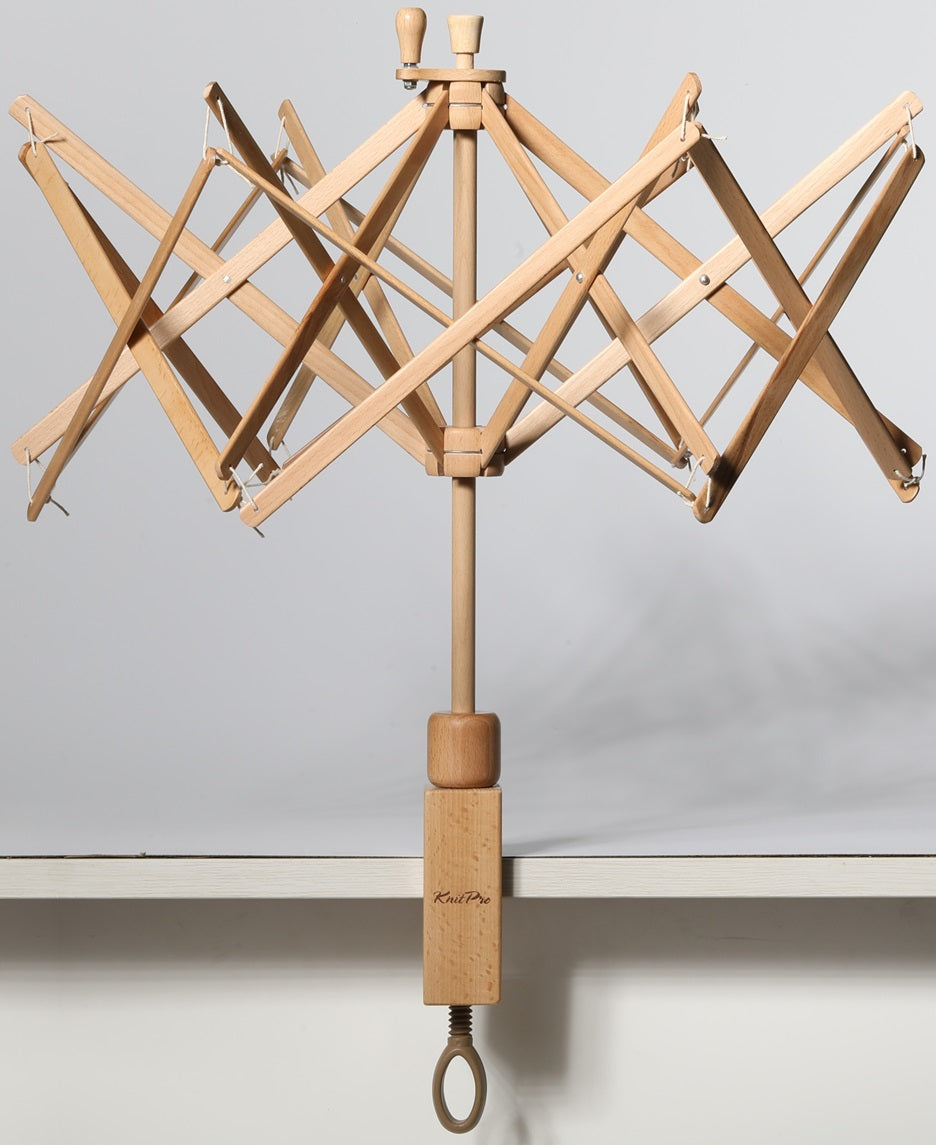 Wooden Umbrella Swift | Natural | Yarn Swift