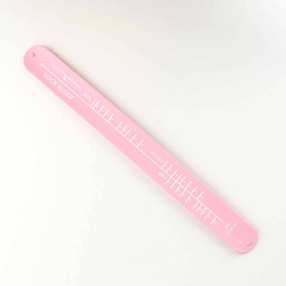 Petal Pink Slap Bracelet Sock Ruler by Twice Sheared Sheep sold by Lift Bridge Yarns