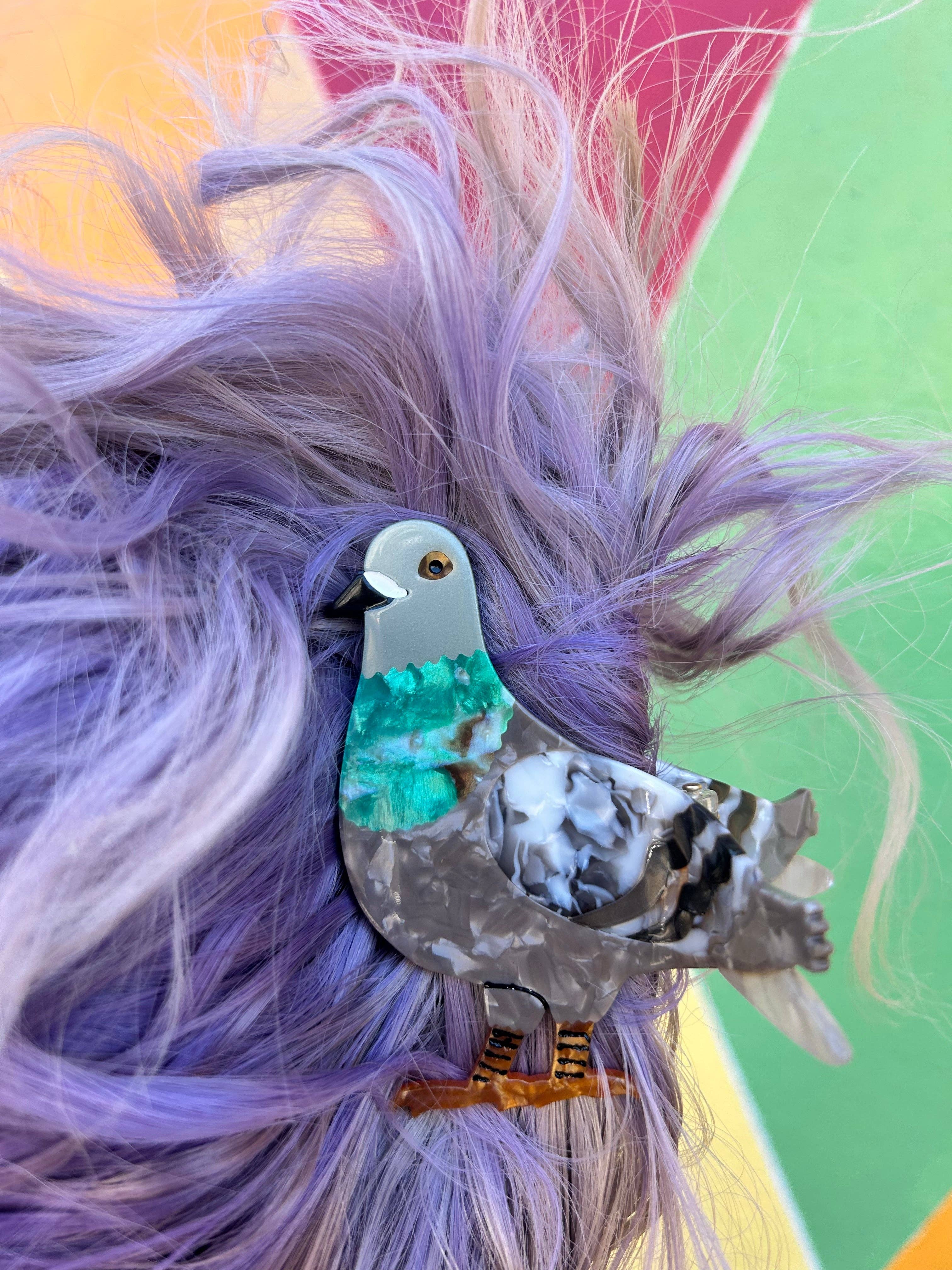 The Peach Fuzz | Pigeon Hair Claw – Lift Bridge Yarns
