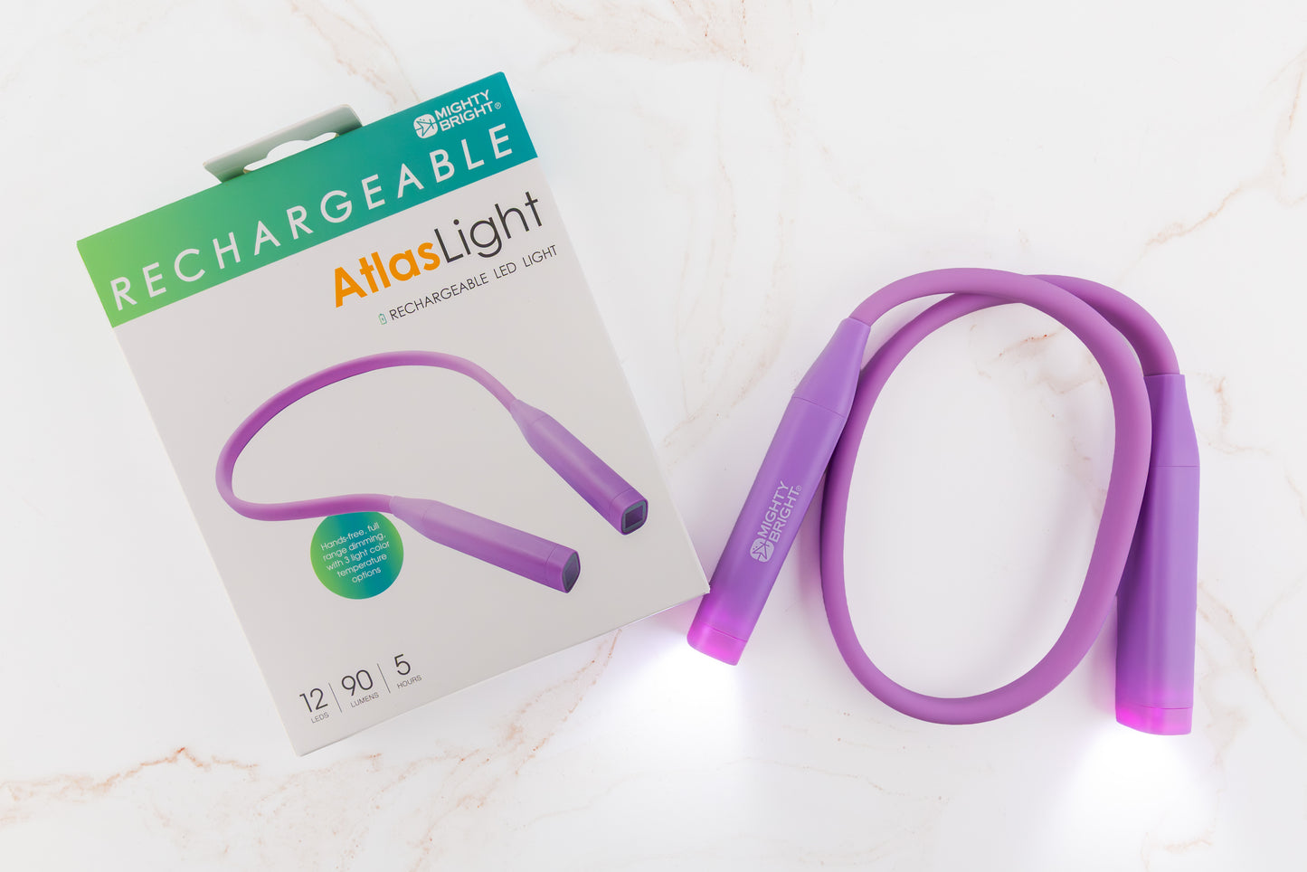 Atlas Rechargeable Neck Light | Lavender | Neck Light