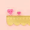 Pink Sweet Heart Buttons | 5/8in | 10ct