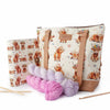 *New* Maisy Highland Cow Mega Trinity Bag – Large Zippered Knitting Project Bag