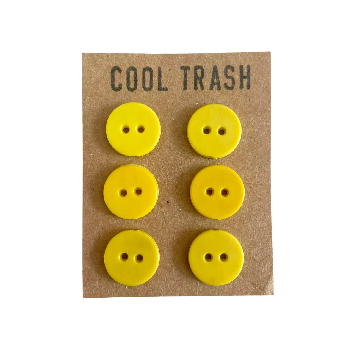 Yellow Recycled Plastic Little Buttons Set |