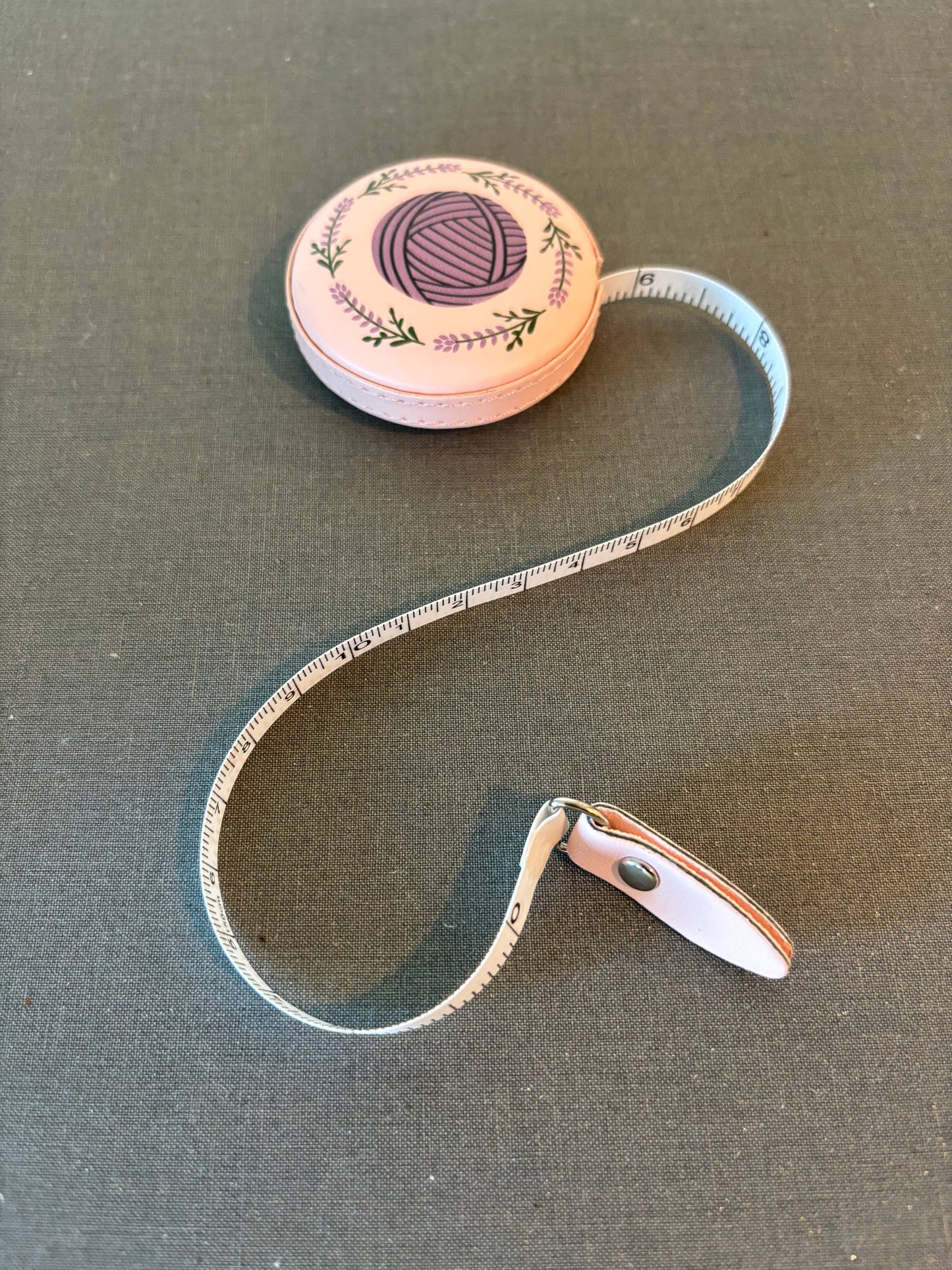 Tape Measure - Lavender Yarn Ball Knitting Crochet Notions | Measuring Tape