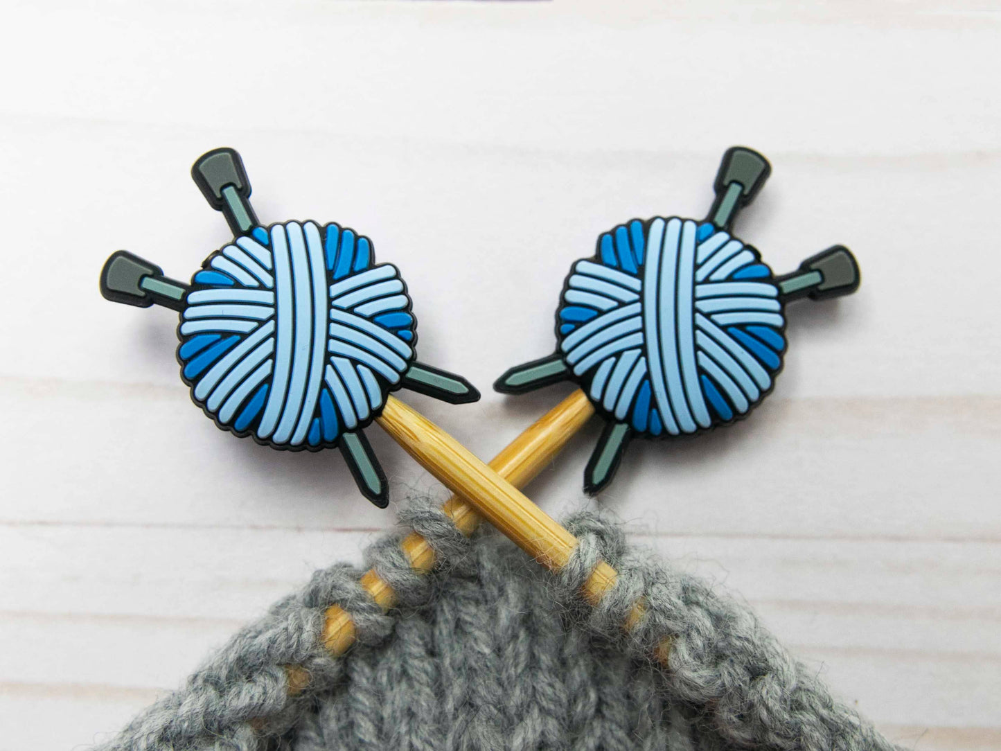 Blue Yarn Ball | Stitch Stoppers | Stitch Stopper
