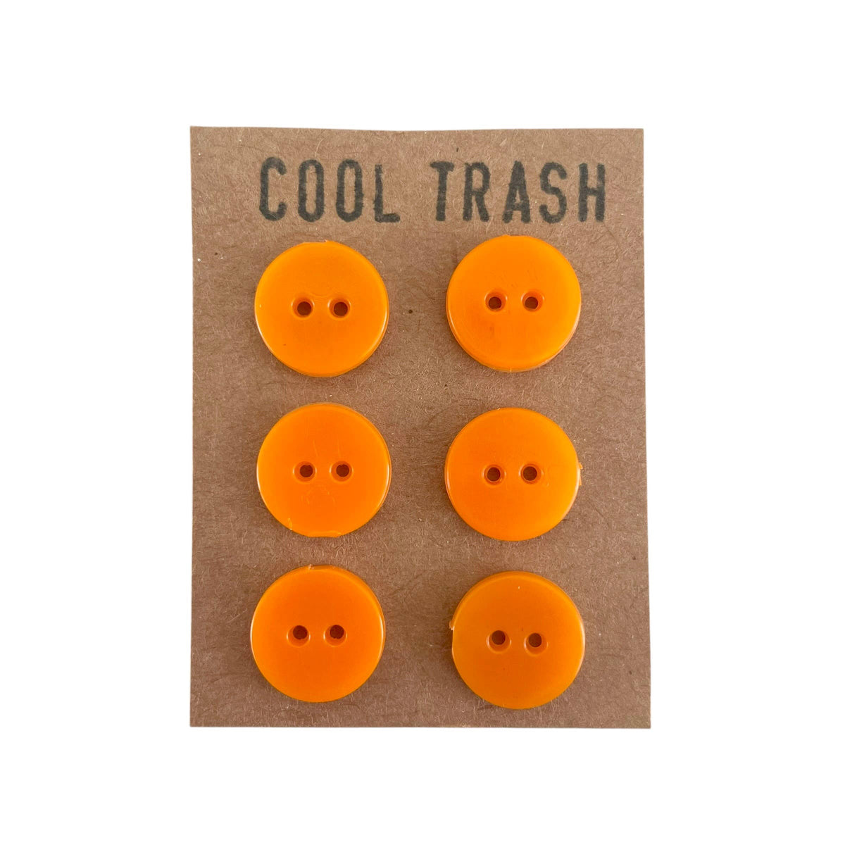 Orange Recycled Plastic Little Buttons Set |