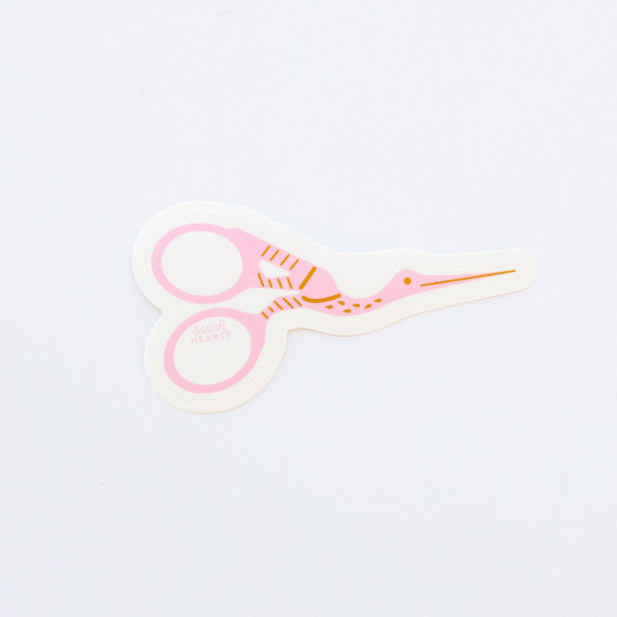 Stork Scissors Sticker | Sticker