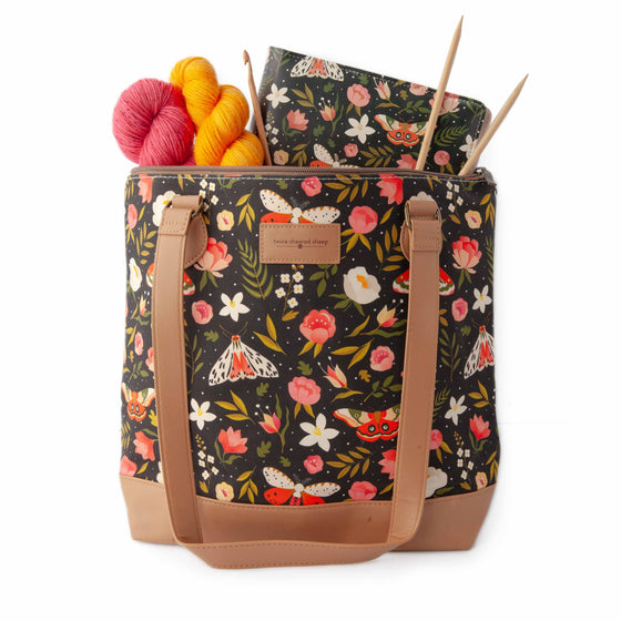 *New* Night Forest Mega Trinity Bag – Large Zippered Knitting Project Bag